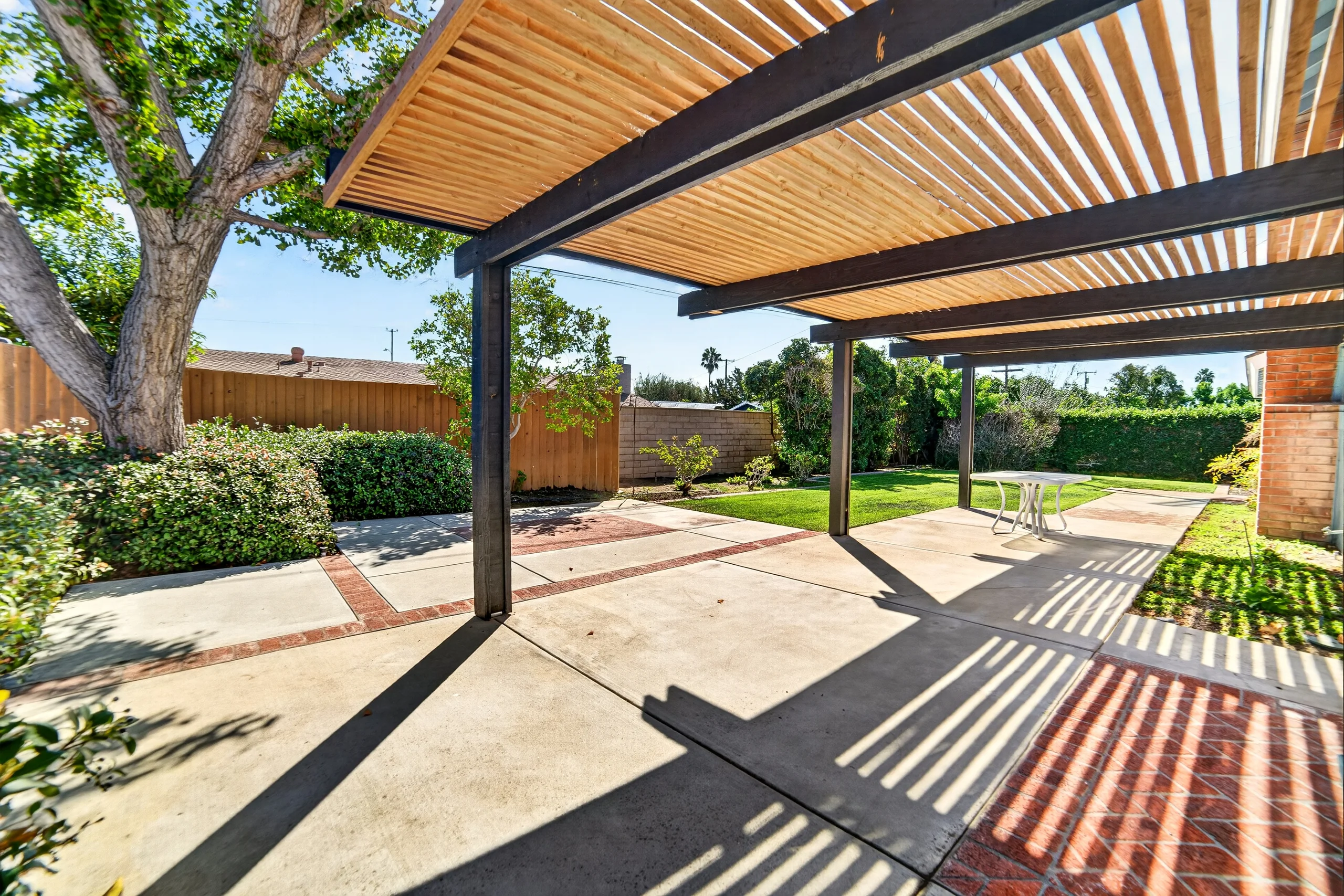 Patio as photographed, unfurnished
