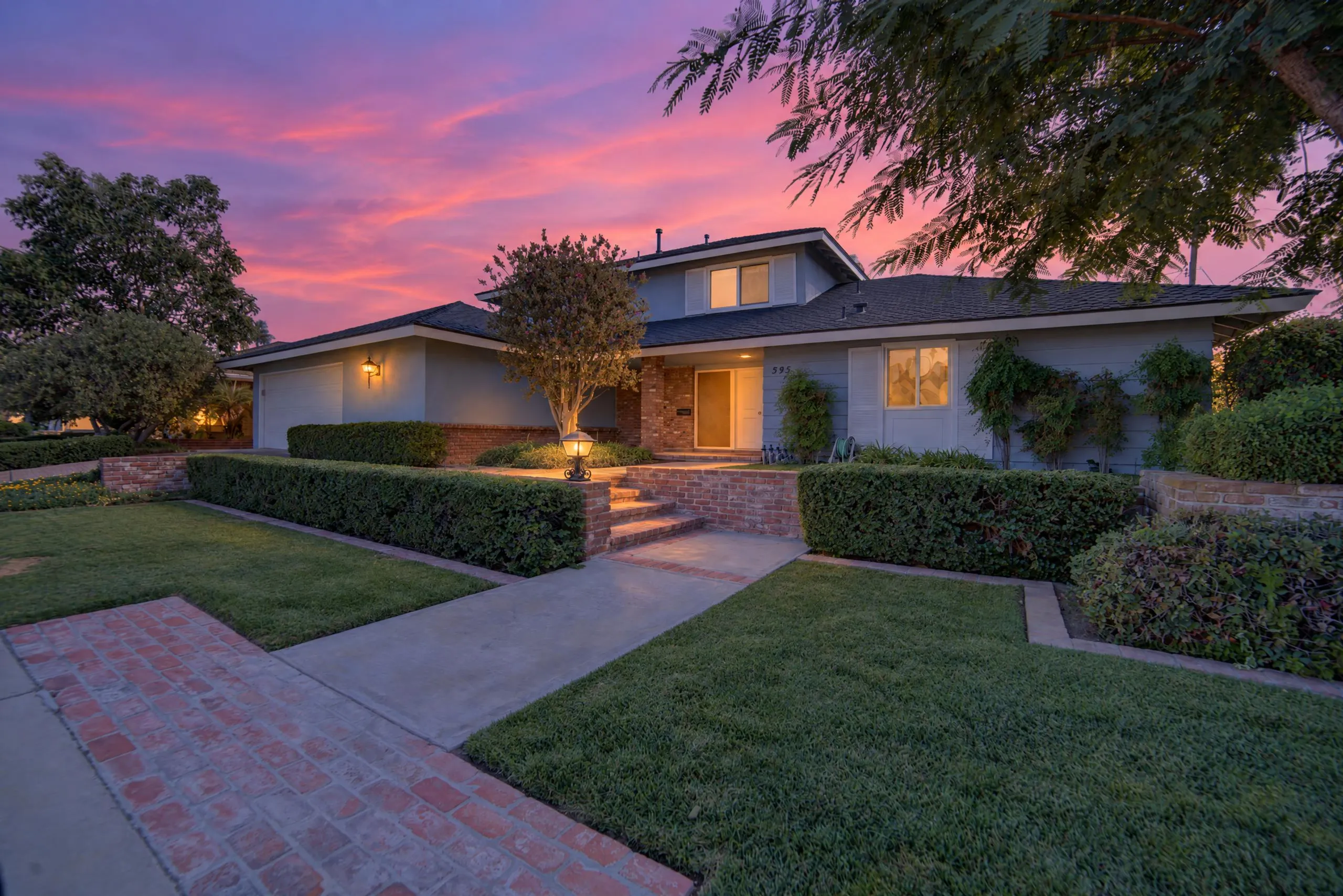 Residential listing — twilight exterior, frame 55