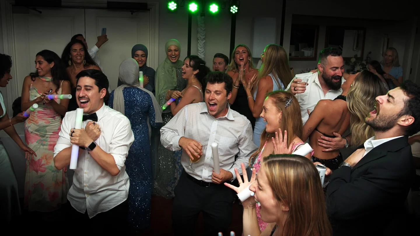 The whole room, mid-song