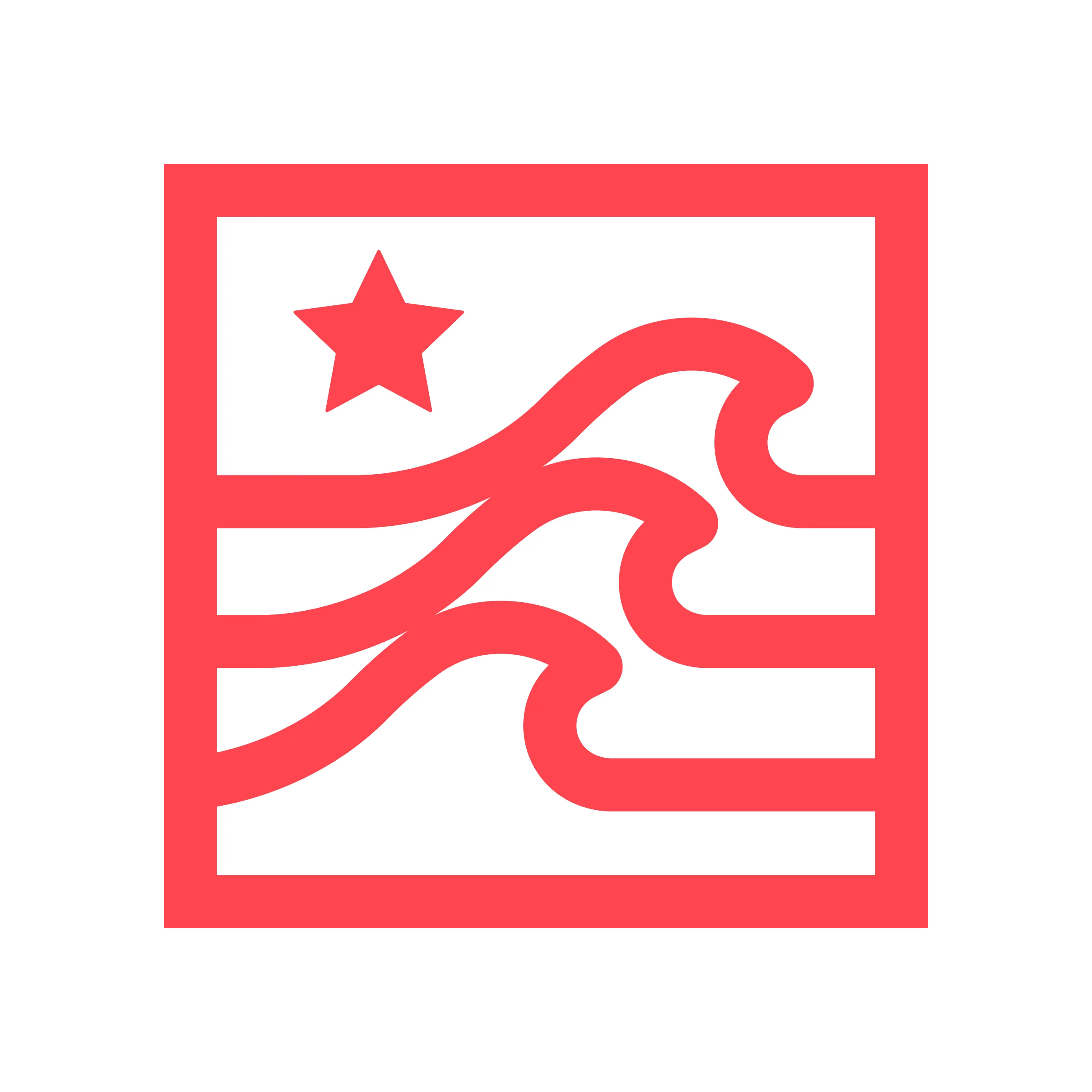 Massive Red Wave — t-shirt print design 6