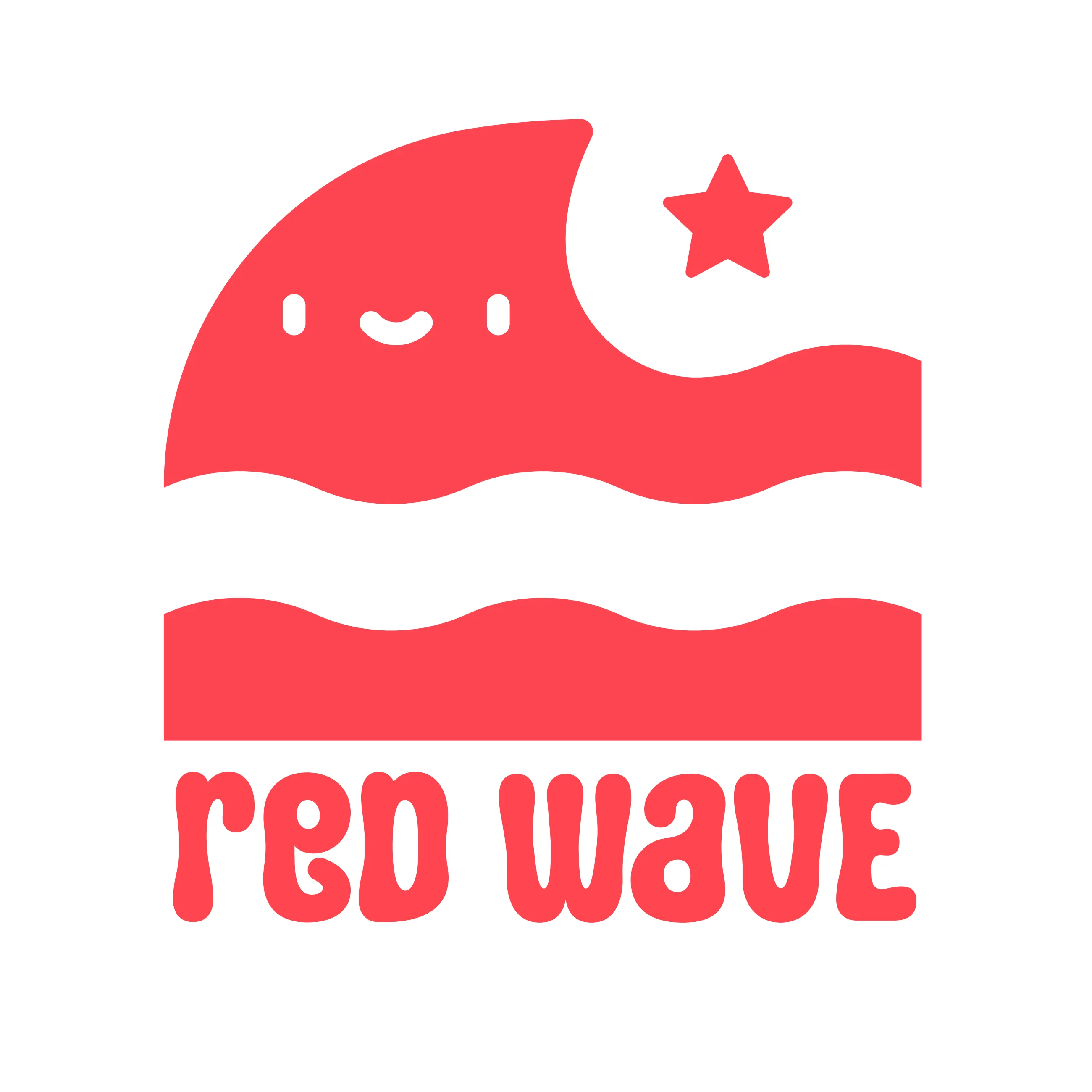 Massive Red Wave — t-shirt print design 8
